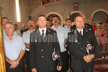 Colonelul Ioan Burlui, împreună cu colonelul Dan Hoffman