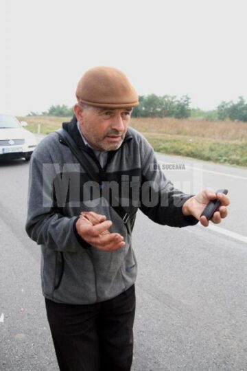 Șoferul mașinii de teren s-a trezit cu Dacia oprită în față