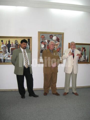 Moment de la vernisajul expoziției