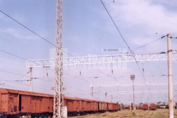 La sfârșitul anilor 1990 în Gara Suceava transportul de marfă încă nu murise. Foto: colecție personală Vasile Palaghiu