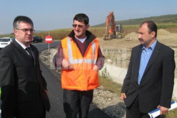 Prefectul Sorin Popescu a inspectat lucrările la șoseaua de centură a Sucevei