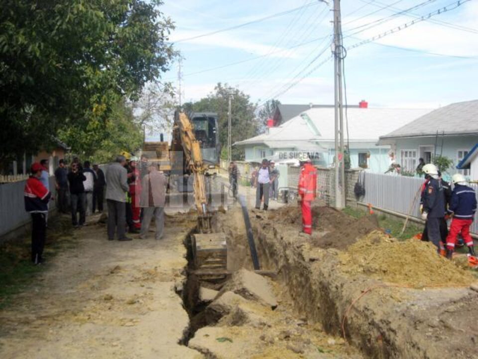 Șanțul în care s-a petrecut tragedia