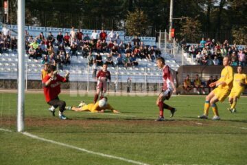 Ionuț Plămadă a ratat cea mai mare ocazie a meciului cu câteva minute înainte de finalul întâlnirii de ieri de pe Areni dintre Rapid CFR și Sporting Suceava