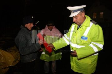 Polițiștii le-au explicat căruțașilor riscurile la care se expun, fără a-i amenda