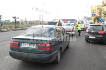 Mașina implicată în accidentul produs în zona Metro