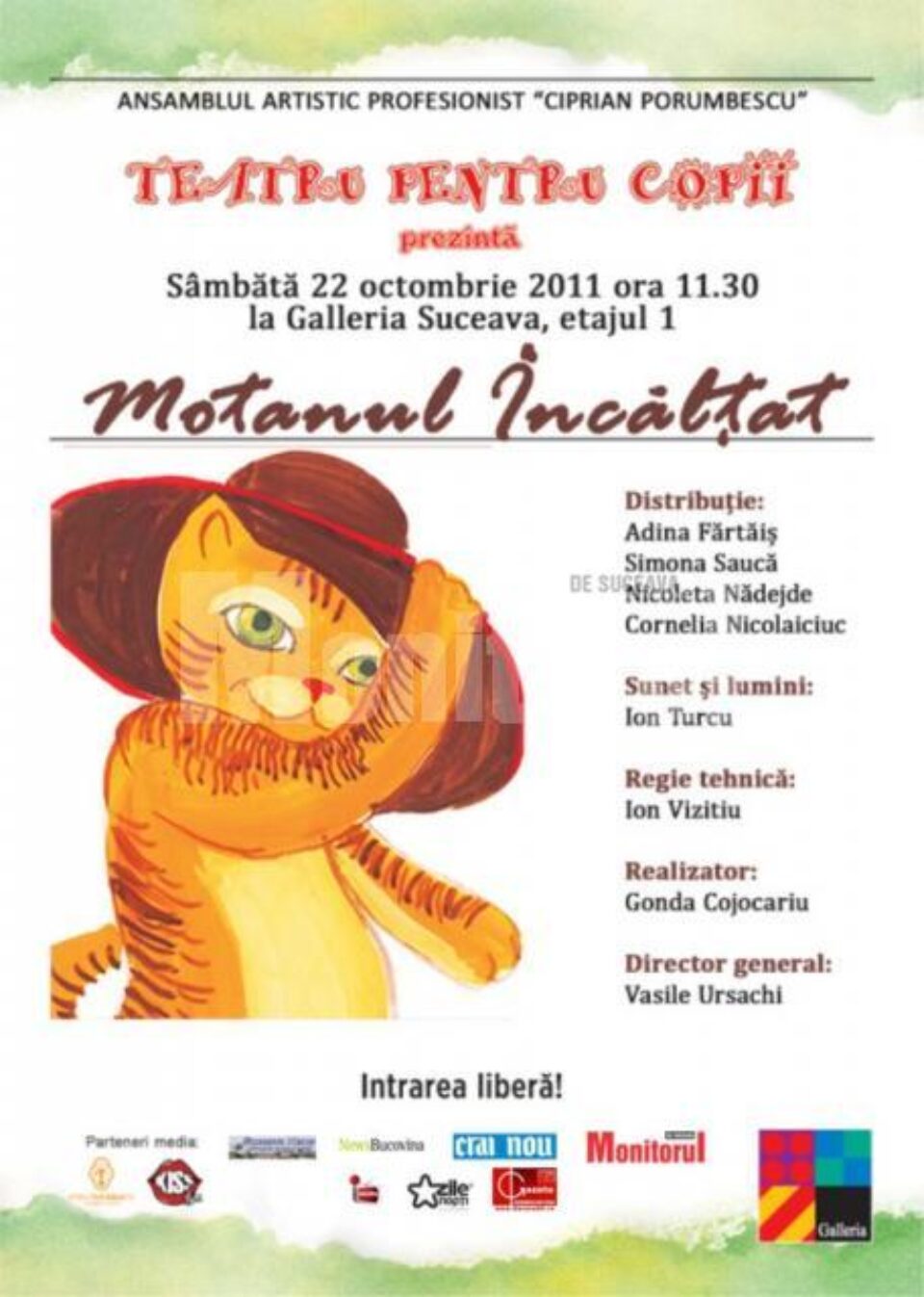 Teatru pentru copii "Motanul încălțat"