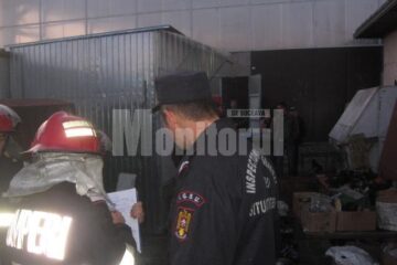 Săptămâna trecută a luat foc un chioșc, de la o țigară aprinsă