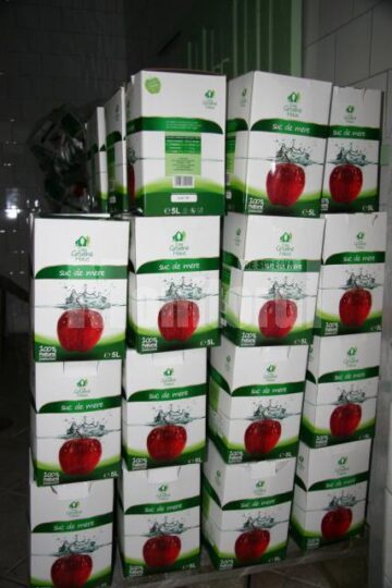 Sucul de mere ambalat