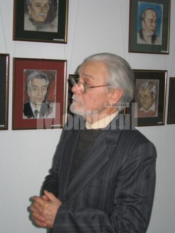 Pictorul Adrian Bocancea, prezentatorul expoziției