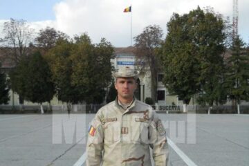 Gabriel Ignia înainte de plecare în Afganistan