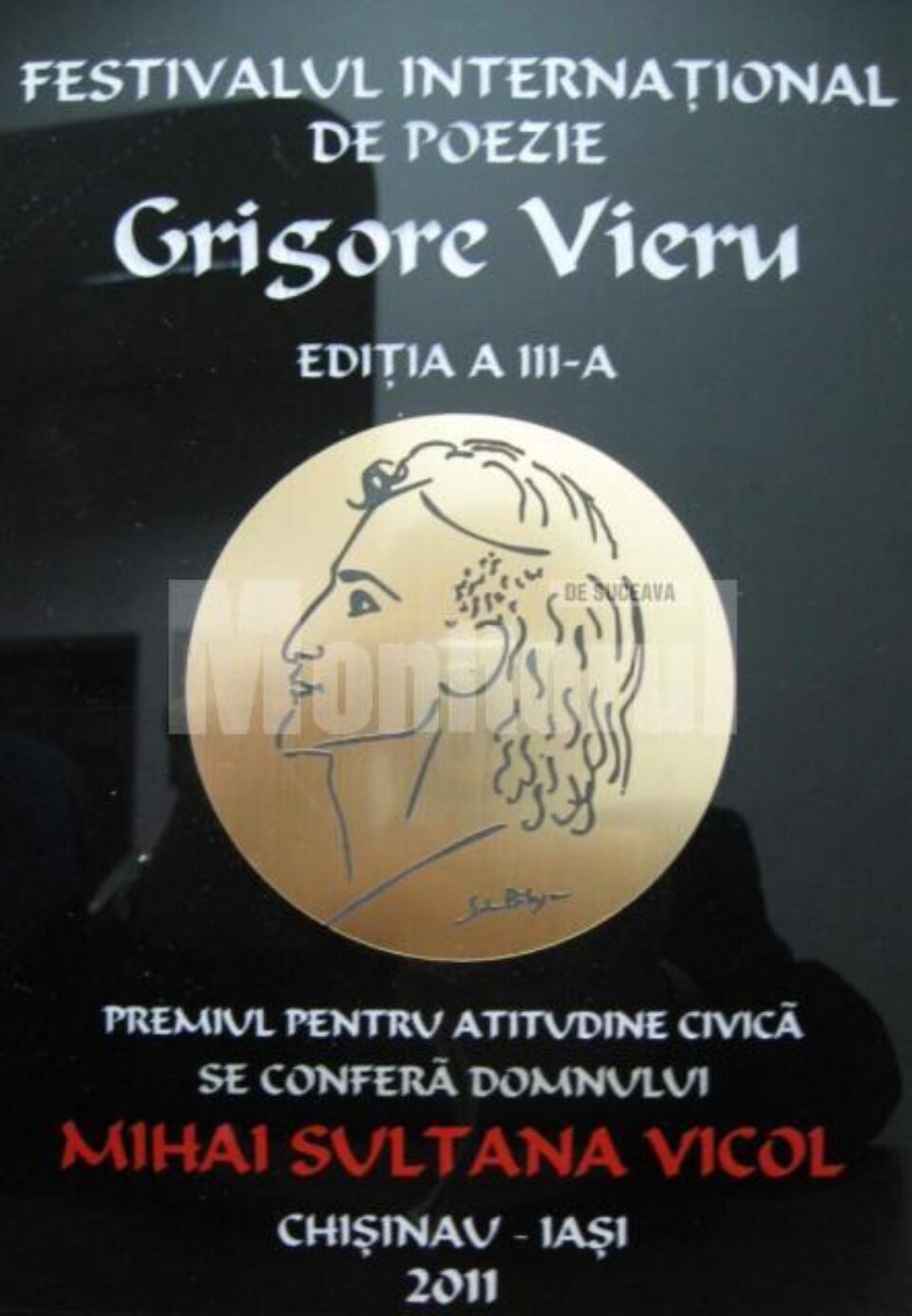 Mihai Sultana Vicol, premiat pentru „atitudine civică”