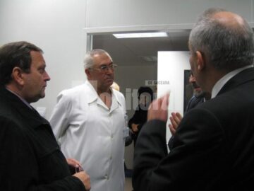 Gheorghe Flutur a fost prezent la recepția lucrărilor, alături de dr. Sorin Hîncu și Vasile Rîmbu