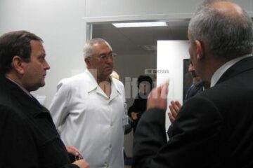 Gheorghe Flutur a fost prezent la recepția lucrărilor, alături de dr. Sorin Hîncu și Vasile Rîmbu