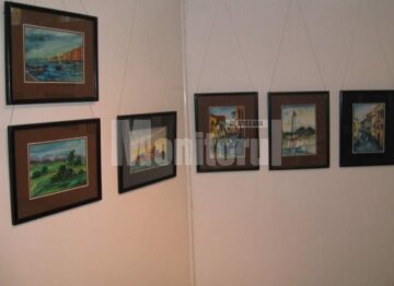 Secvență din expoziția de acuarelă