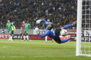 Steaua a marcat de patru ori pentru prima victorie românească pe Arena Națională