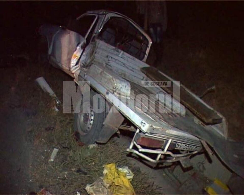 Dacia Papuc a fost proiectată în șanțul de la marginea șoselei