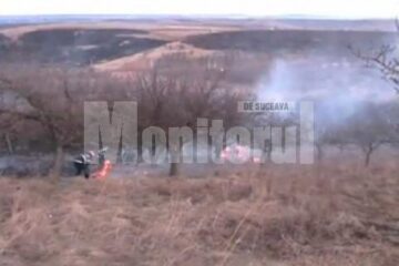 Sucevenii care își vor incendia necontrolat miriștile sau pășunile în vor fi amendați cu sume cuprinse între 1.000 și 3.000 de lei