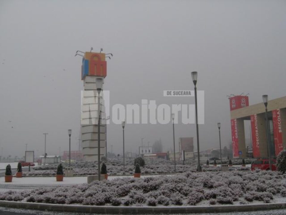 Peisaj de iarnă la Iulius Mall, deși nu a nins absolut deloc