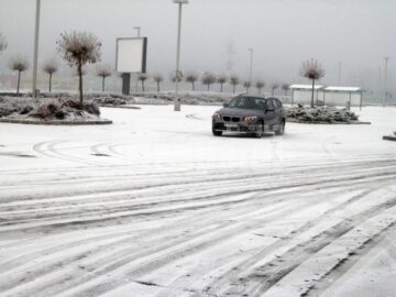 Drifting pe zăpada apărută ca prin minune