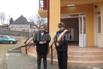 Gheorghe Flutur a participat, în cursul zilei de ieri, la inaugurarea unui dispensar medical nou în comuna Comănești