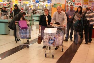 La cumpărături