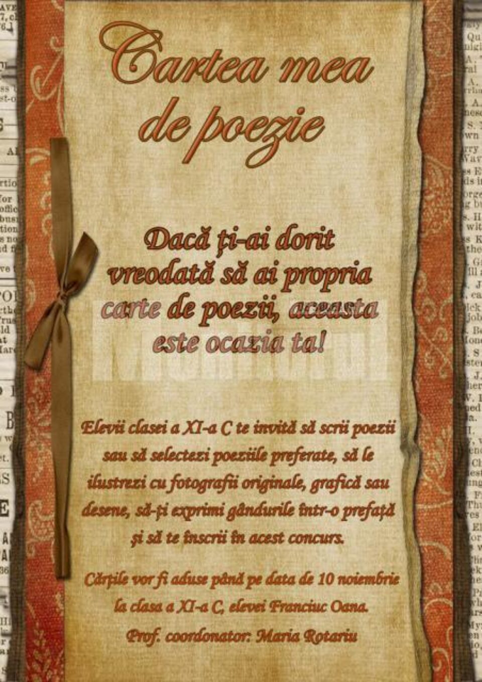 Cartea mea de poezie