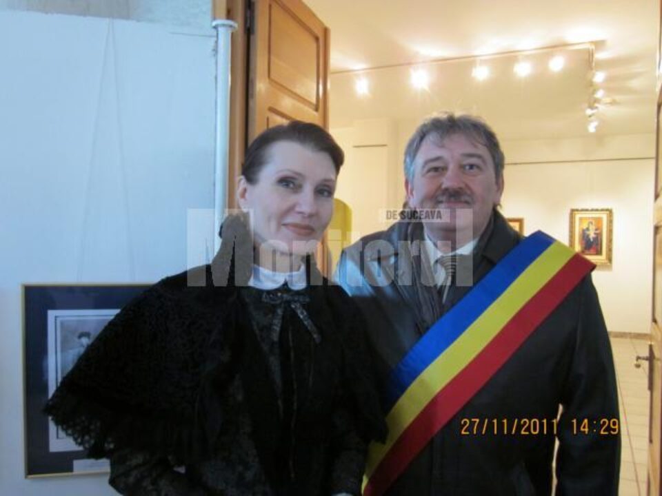 Actrița Anepska Dina Serghievna și primarul Marius Ursaciuc