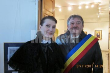 Actrița Anepska Dina Serghievna și primarul Marius Ursaciuc