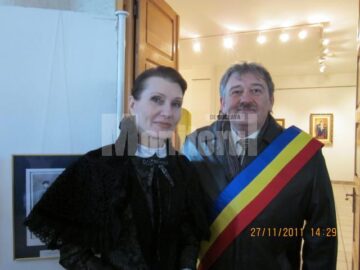 Actrița Anepska Dina Serghievna și primarul Marius Ursaciuc