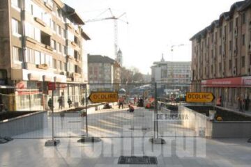 Modernizarea zonei pietonale se va încheia pâna pe 10 decembrie
