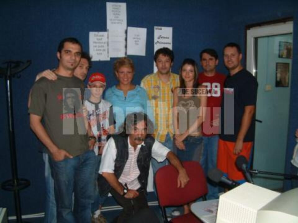 Teo Trandafir, împreună cu echipa Radio Top
