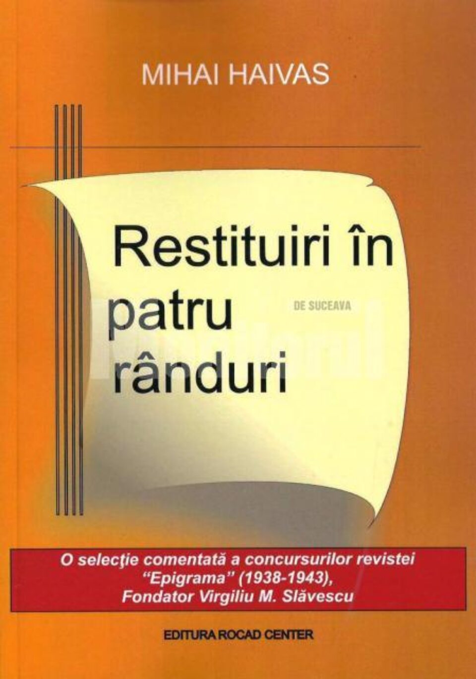 Mihai Haivas: „Restituiri în patru rânduri”