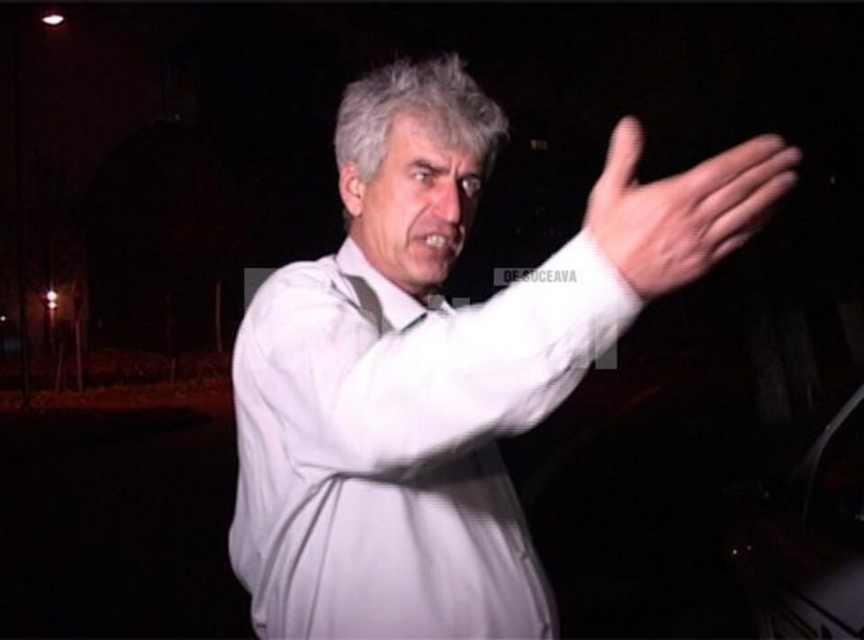 Comisarul-șef Luigino Panzariu, la scurt timp după accident