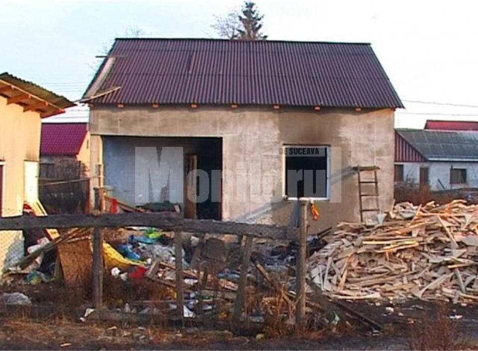 Casa în care locuia bătrânul de 74 de ani