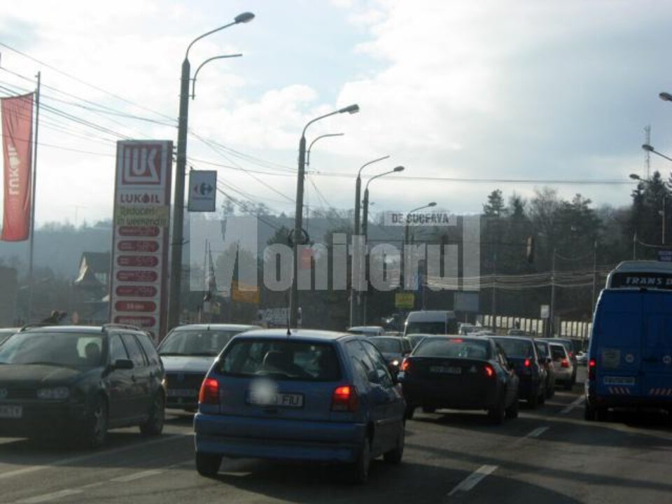 Trafic de coșmar ieri în Suceava