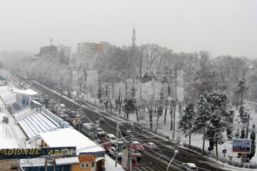 Suceava a fost acoperită de o mantie de zăpadă