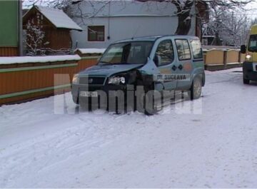 Mașina implicată în accident