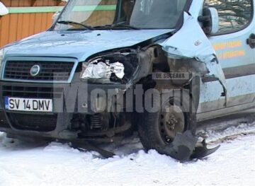 Mașina implicată în accident