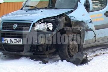 Mașina implicată în accident
