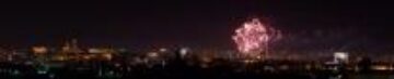 Un superb foc de artificii a luminat cerul Sucevei, de Revelion. Foto: Corneliu ACASANDRE