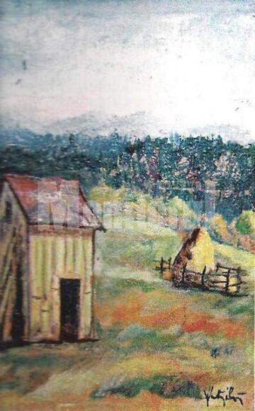 Portret în sepia: Duhul locului, în pictura lui Vasile Hutopilă