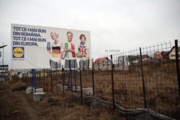 Terenul pe care va fi amenajat noul LIDL în Burdujeni