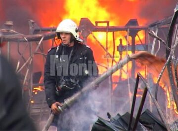 Incendiu de mari proporții la depozitul de cauciucuri de la Slobozia-Grănicești