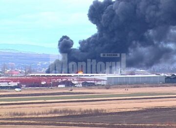 Incendiu la fabrica de reșapat cauciucuri din Slobozia