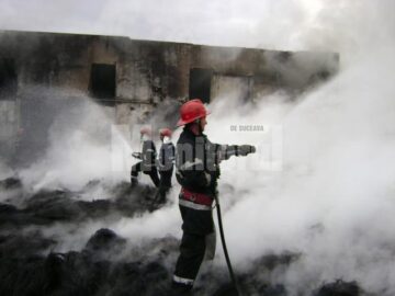 Incendiu la fabrica de reșapat cauciucuri din Slobozia