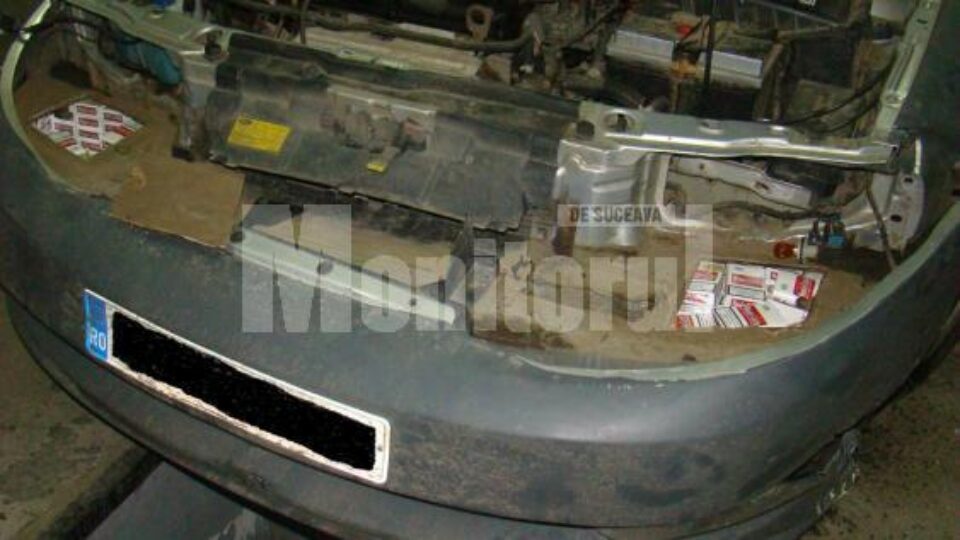 Autoturismele care aveau locașuri special amenajate pentru transportul ilegal de țigări au fost confiscate