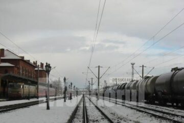 Din aceasta zonă s-a aruncat femeia în fața locomotivei