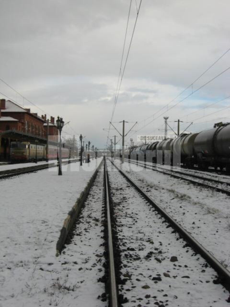 Din aceasta zonă s-a aruncat femeia în fața locomotivei
