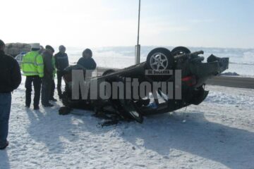 Accident petrecut la Pătrăuți, pe DN 2, șoseaua unde anul trecut s-au înregistrat cele mai multe tragedii
