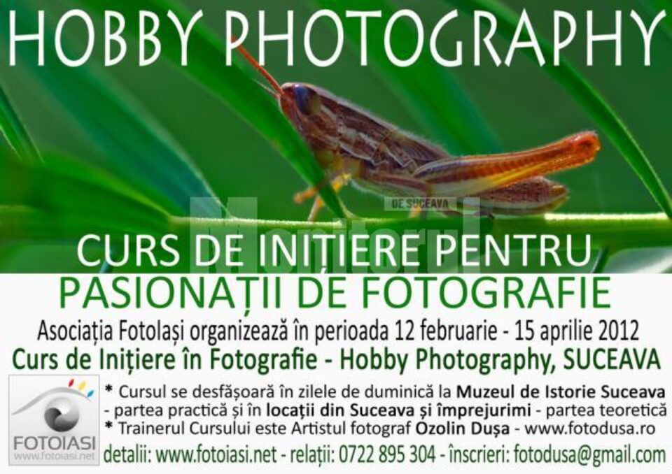 Curs inițiere Hobby Photography
